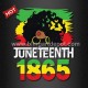 Juneteenth 1865 Afro Girl Iron On Transfers for T-shirts
